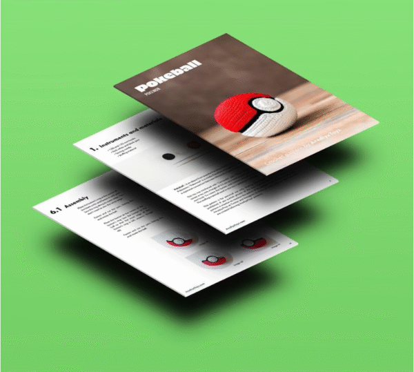 Pokeball Crochet Pattern – PDF - Image 6