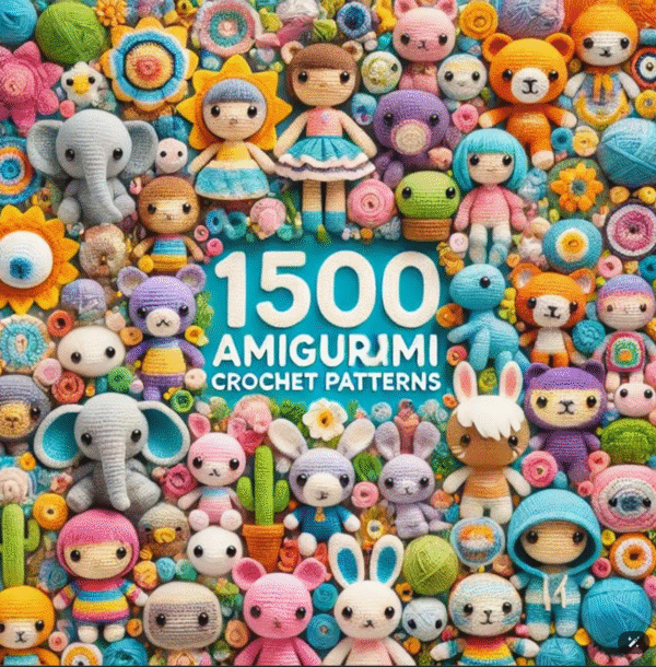 1500+ Crochet Pattern Bundle, Amigurumi  Animals, Clothes Cartoon