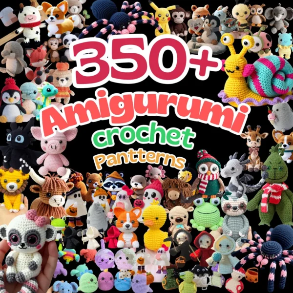 350 Amigurumi Crochet Patterns Bundle